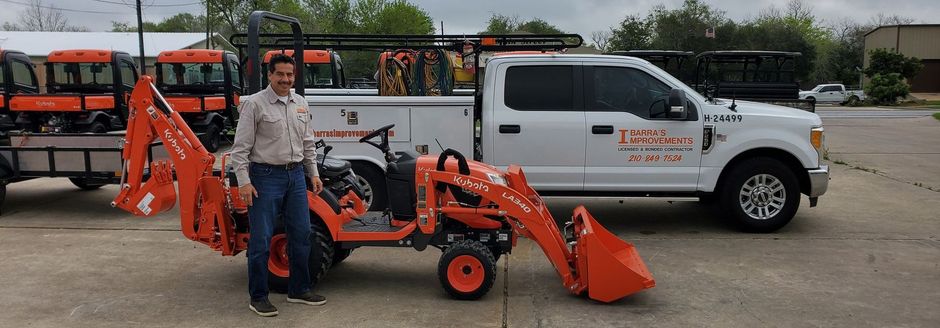 Ibarra's Improvements team and service trucks