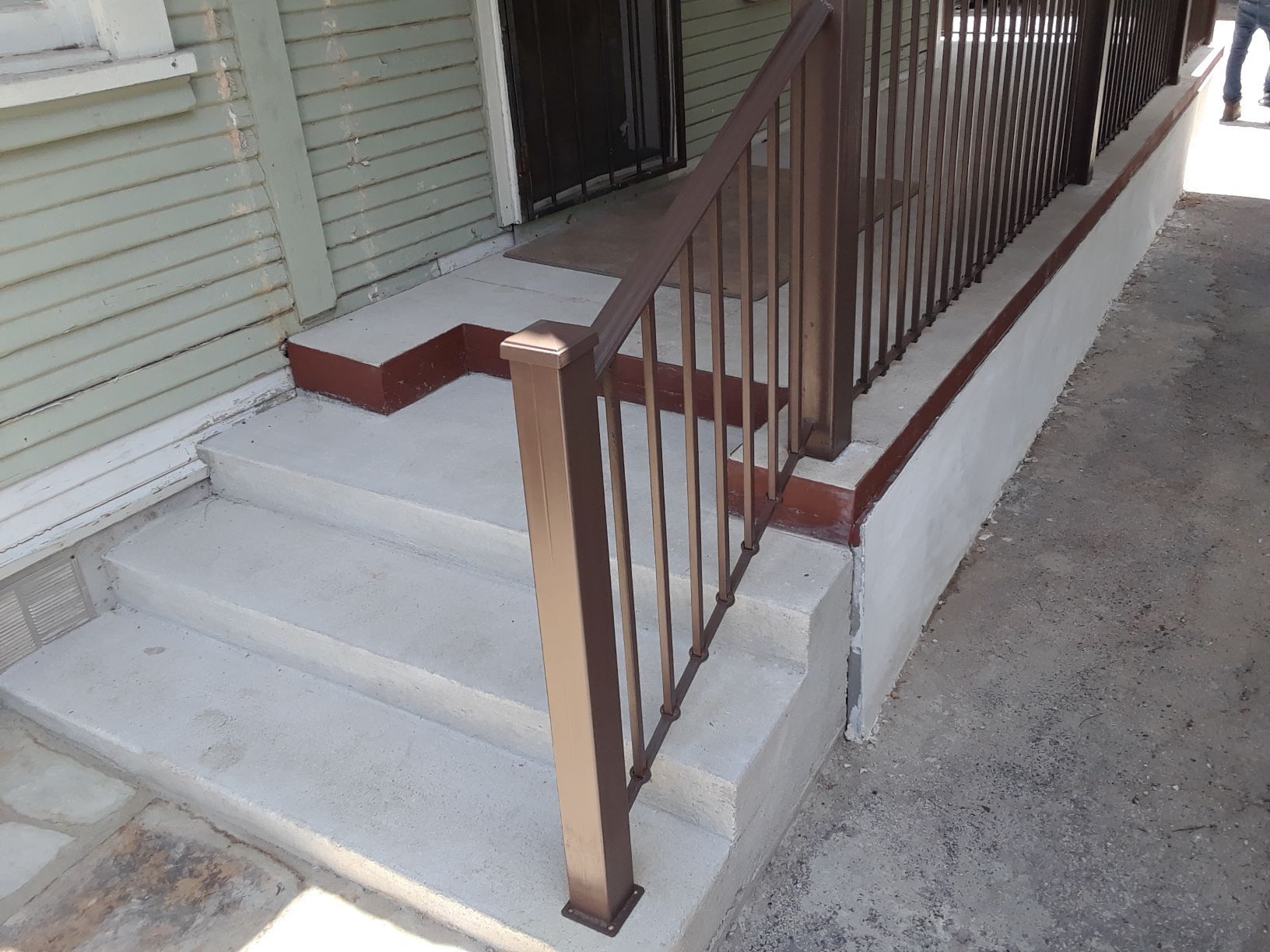 Concrete steps after
