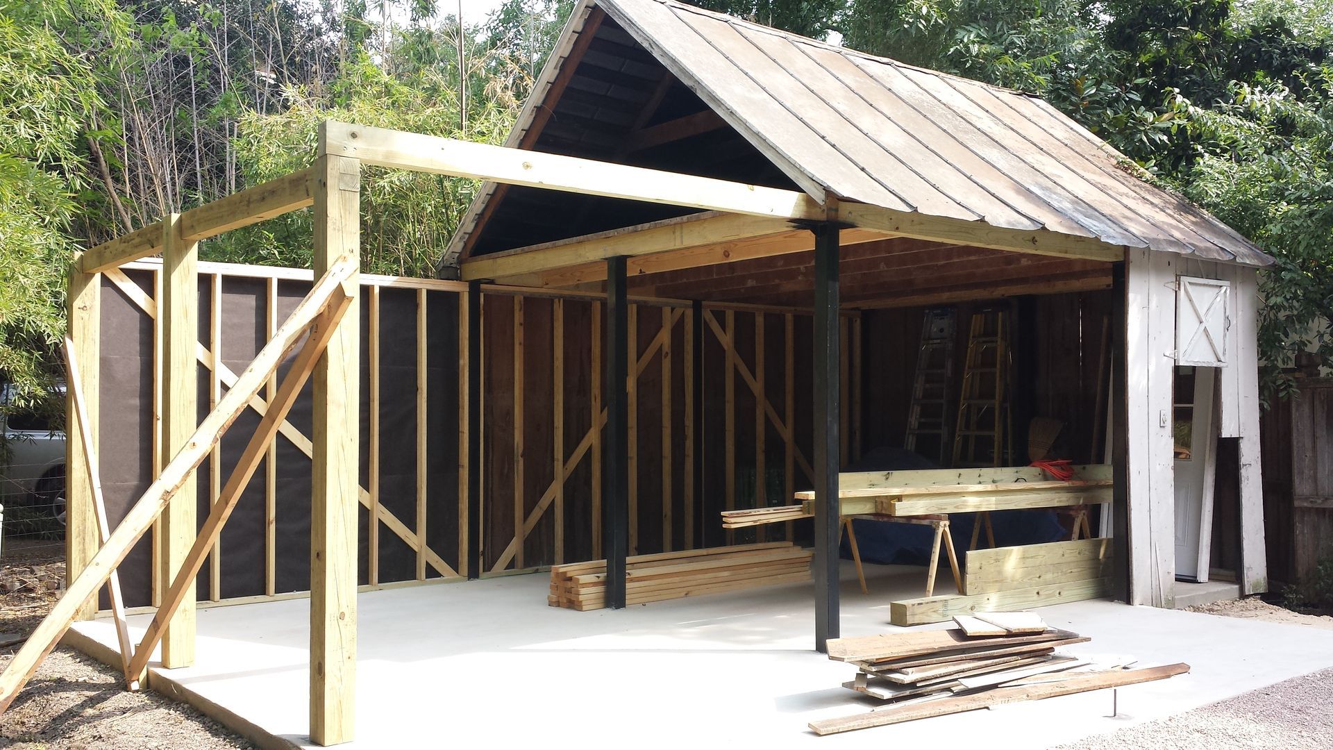 Custom rafter before
