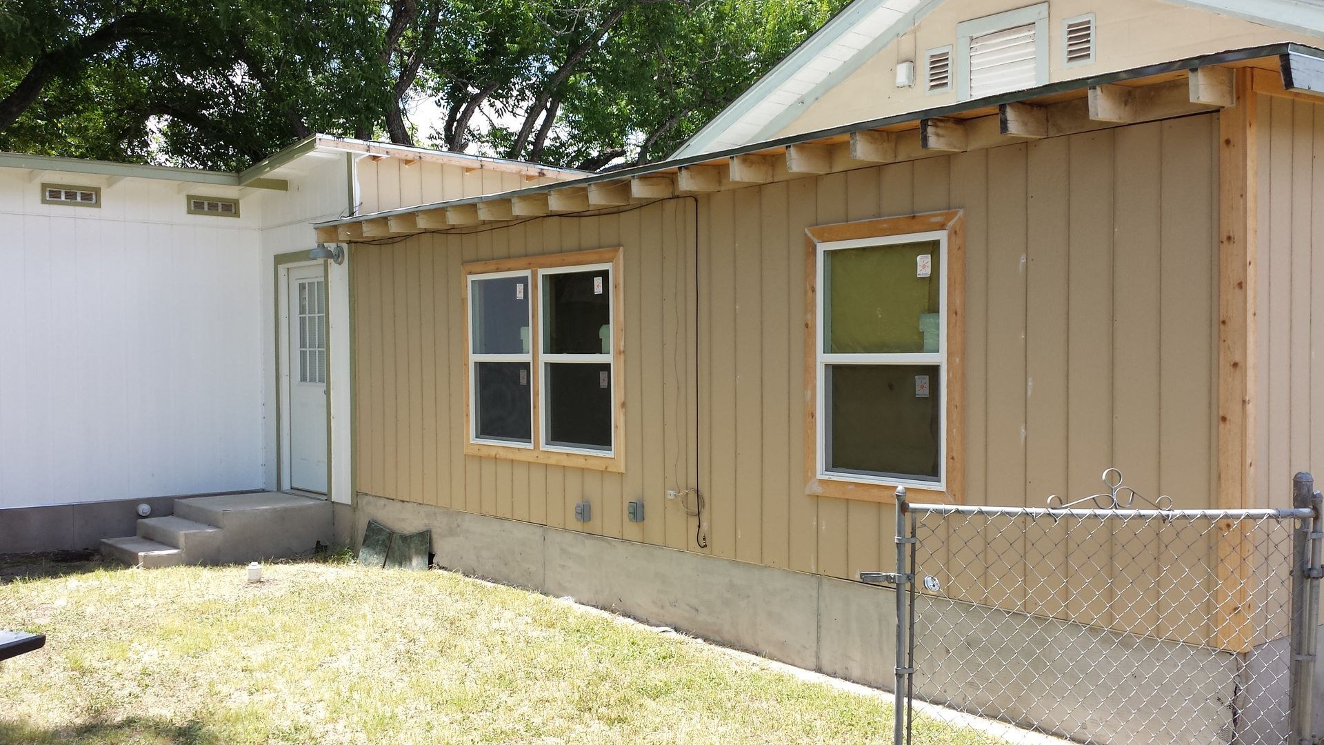 Custom siding after