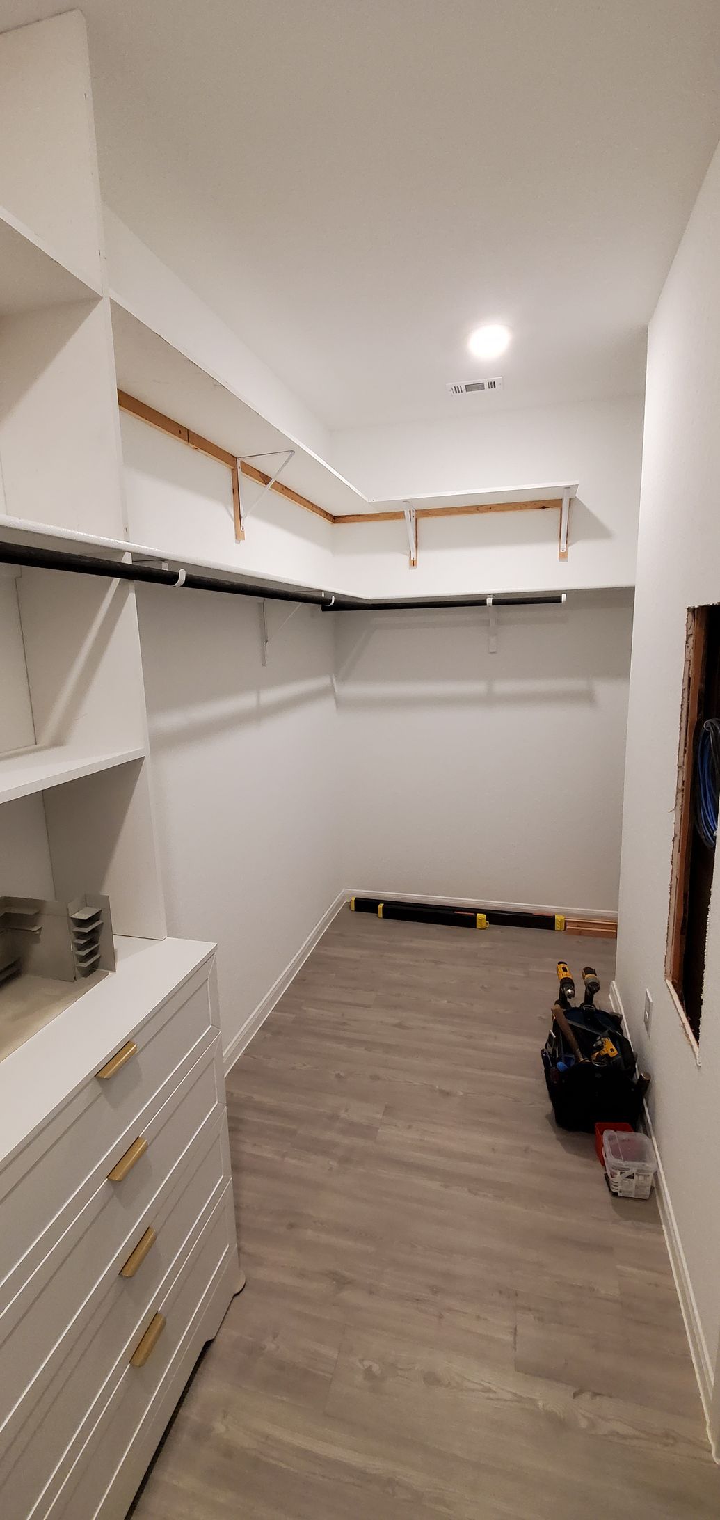Custom walk-in closet