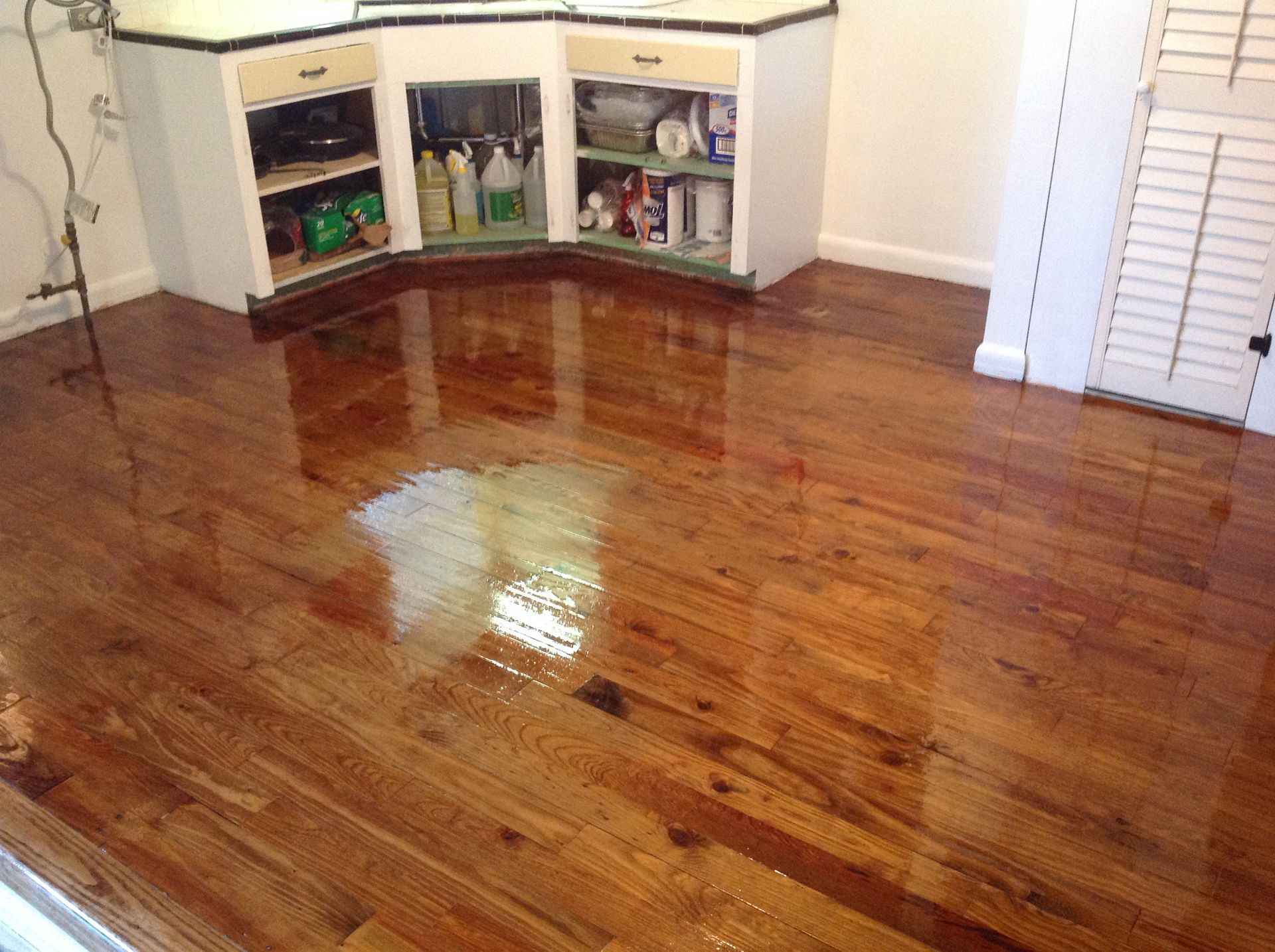 Kitchen floor after