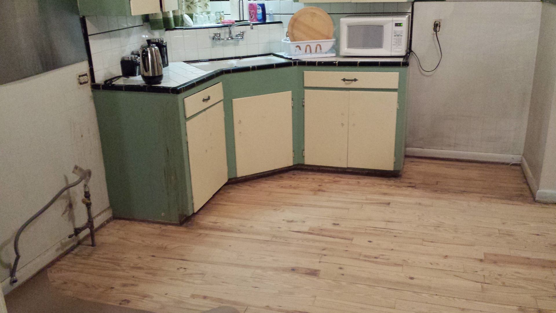 Kitchen floor before